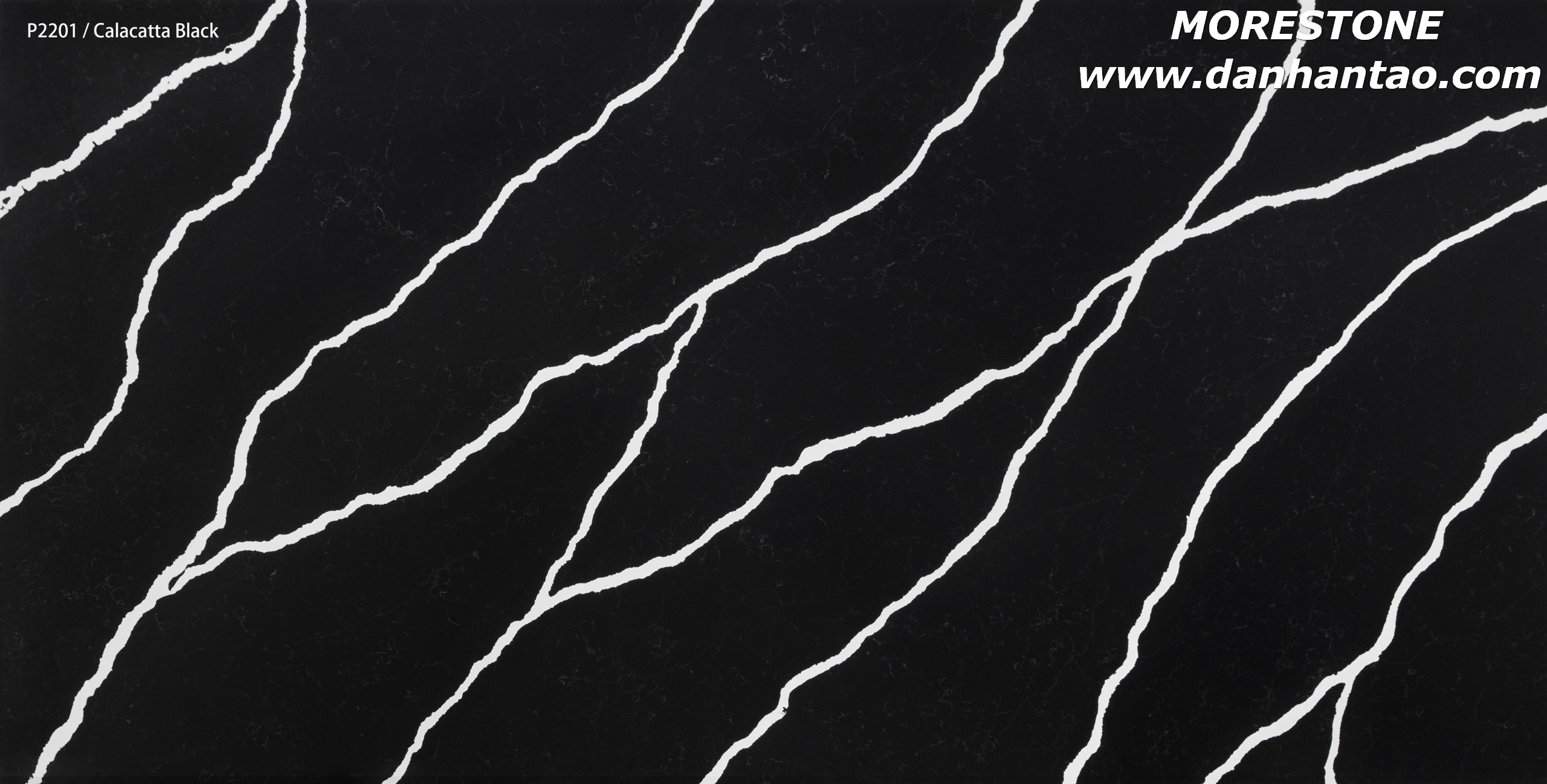 P2201 Calacatta Black quartz