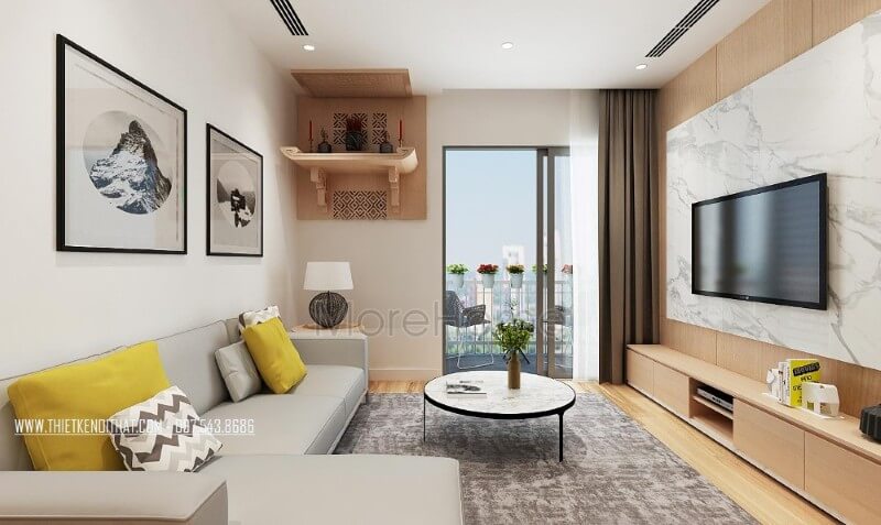 Vách ốp tường đá nhân tạo vân mây được coi là điểm nhấn ấn tượng tạo nên sự tinh tế của khu vực tiếp khách Chọn lựa những mẫu thiết kế đá ốp tường phòng khách đẹp ấn tượng