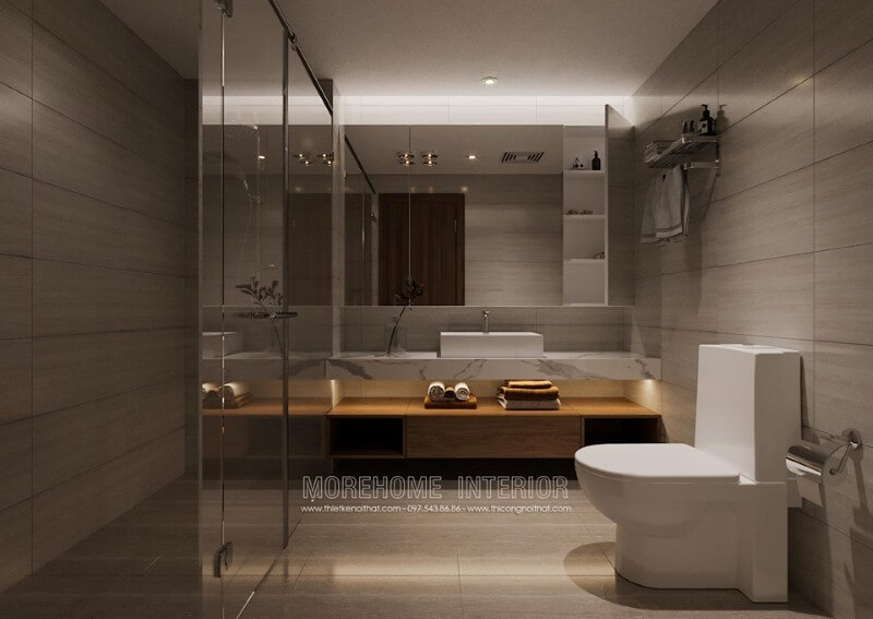 Đá ốp phòng tắm chung cư sang chảnh và tinh tế đá ốp phòng tắm