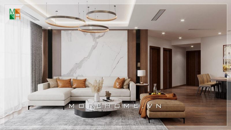 Nếu bạn muốn tạo nên ấn tượng cho bất cứ vị khách nào khi bước vào ngôi nhà của bạn, hãy tham khảo mẫu thiết kế phòng khách sang trọng và đẳng cấp của Morehome nhé.