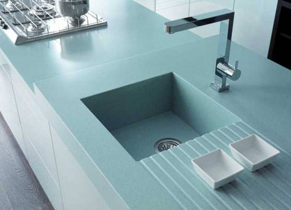 Đá ốp bếp màu xanh – Mang đến sự độc đáo cho phòng bếp Đá ốp bếp màu xanh