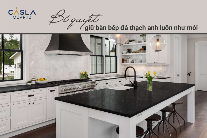 đá ốp bếp màu đen